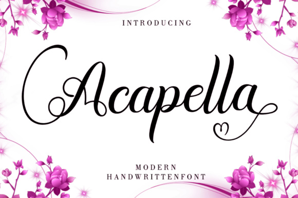 Acapella Font: Elevate Your Brand with Modern Handwritten Typography
