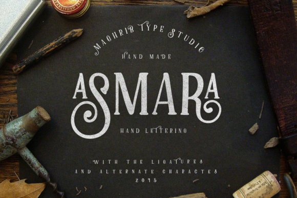 Asmara Font: A Vintage Serif for Crafting and Commercial Projects