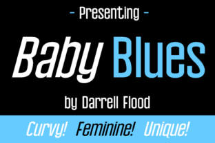 Baby Blues Font: A Feminine Touch for Craft and Commercial Projects