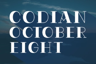 Codian October Eight: A Premium Serif Font for Campaign Design