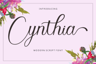 Cynthia: A Modern Script Font for Digital Design