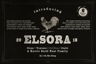Elsora Font for Vintage-Inspired Marketing Designs
