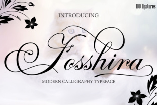 Fosshira Script: A Handwritten Font for Elegant Craft Projects