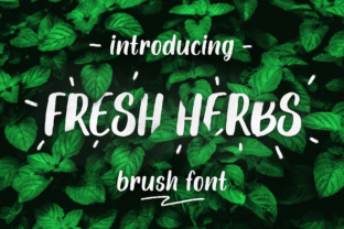 Fresh Herbs Font: A Script Handwritten Typeface for Creative Branding