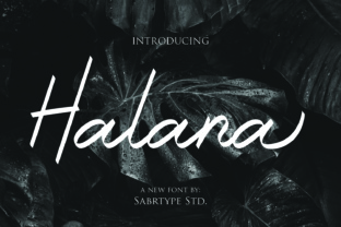 Halana Font: A Handwritten Typeface for Web Design