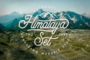 Himalaya Set: A Vintage-Inspired Font for Creative Branding