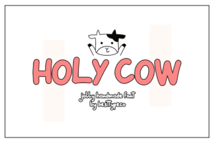 Holy Cow Font for Creative Campaigns