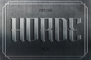 Horde Font: A Modern Blackletter Typeface for Strong Branding
