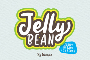 Jelly Bean Font for Creative Makers and Handmade Shops