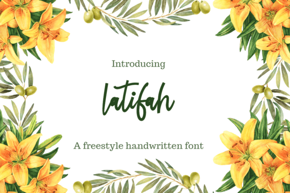 Latifah Font: A Quirky Handwritten Typeface for Makers and Sellers
