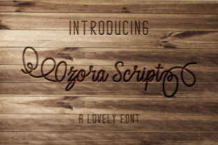Ozora Script: A Handwritten Font for Crafting and Branding
