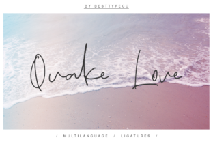 Quake Love Font: A Fresh Script for Modern Branding Projects