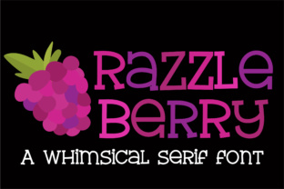 Razzle Berry Font for Editorial Design and Creative Typography
