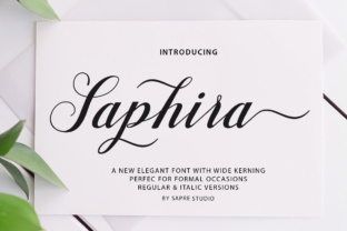 Saphira Script: A Feminine Font for Modern Branding Projects