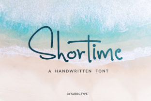 Shortime Font for Invitations, Cards, and Creative Projects