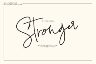 Stronger Font for Modern Web Design and Branding
