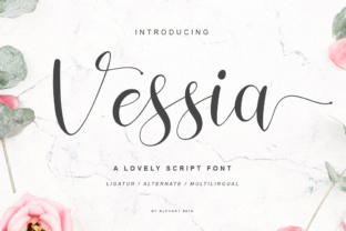 Vessia Script Font – A Modern Handwritten Typeface for Creative Projects