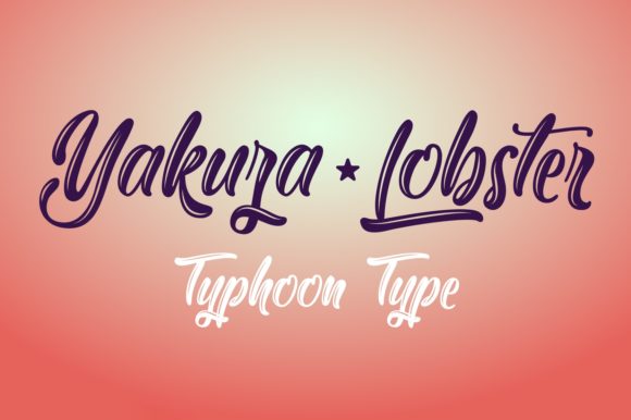 Yakuza Lobster Font for Small Business Branding