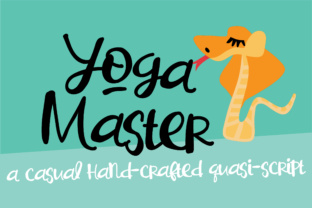 Yoga Master Font: Elevate Your Brand with a Quasi-Script Typeface
